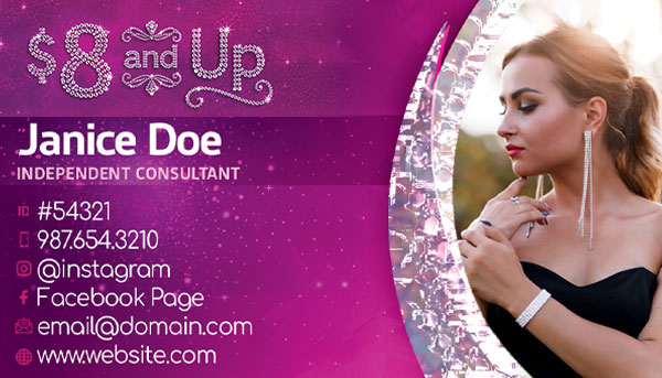 new $8 design. Fully Customizable Paparazzi Business Cards designed to make more jewelry sales.